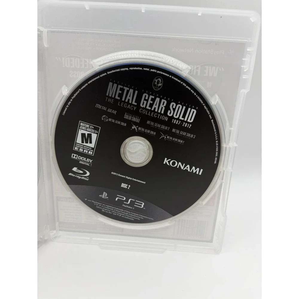 Metal Gear Solid Legacy Collection 1987-2012 Sony PS3 2 Disc Game CIB Konami